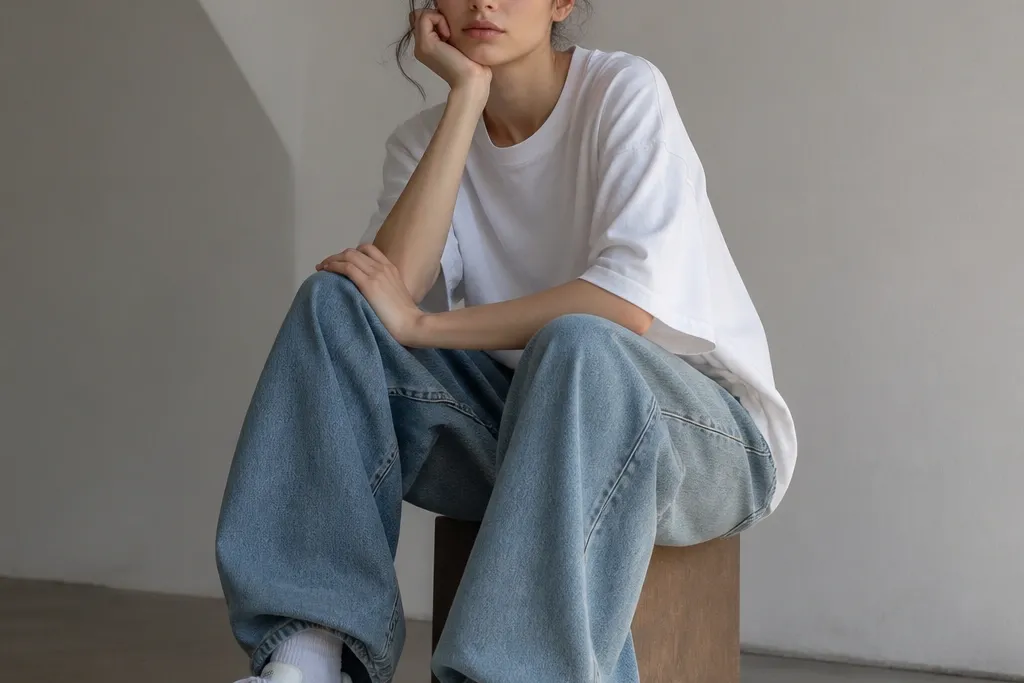 Baggy jeans adidas superstar outfit baggy budget