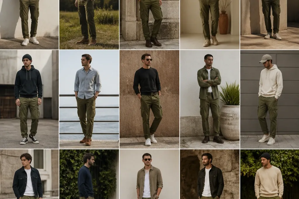 15 Army Green Cargo Pants Outfit Men Ideas