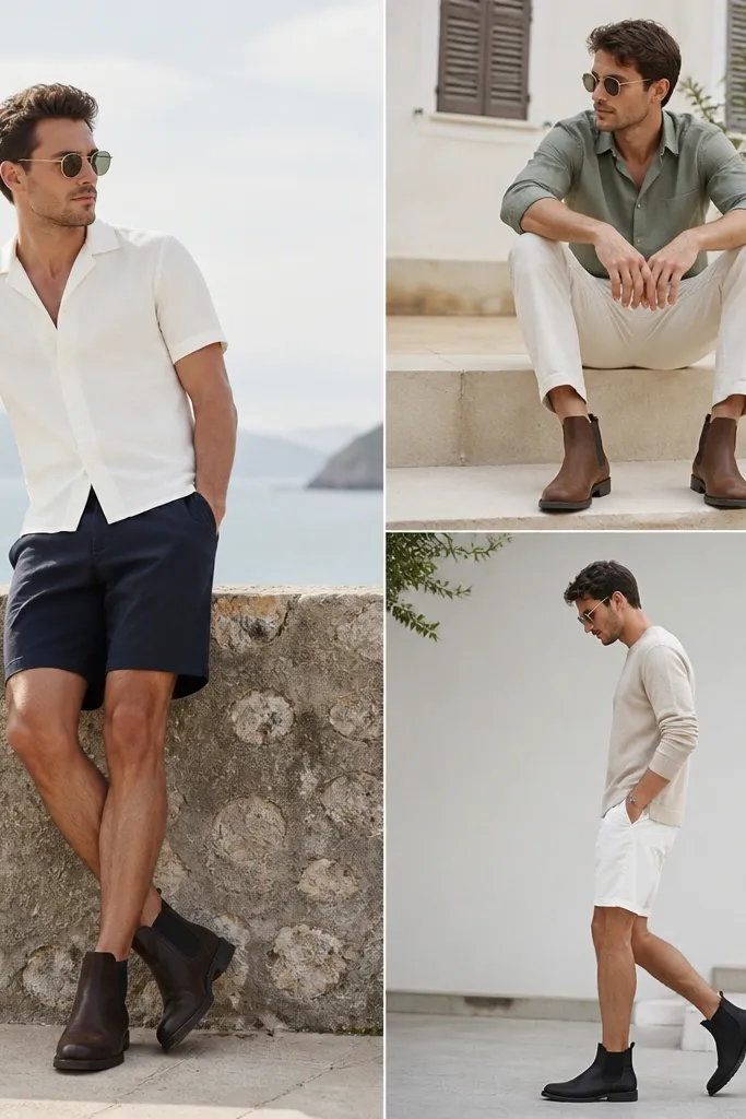 Chelsea Boots Men Outfit Summer Ideas for Warm Weather