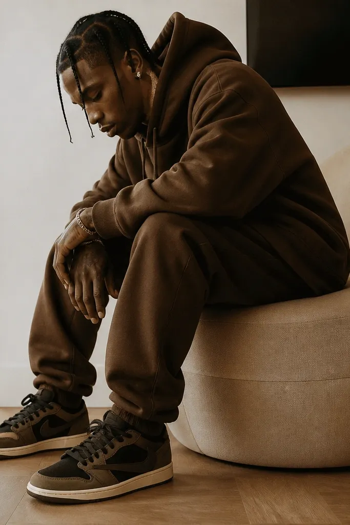Cozy travis scott shoes brown outfits