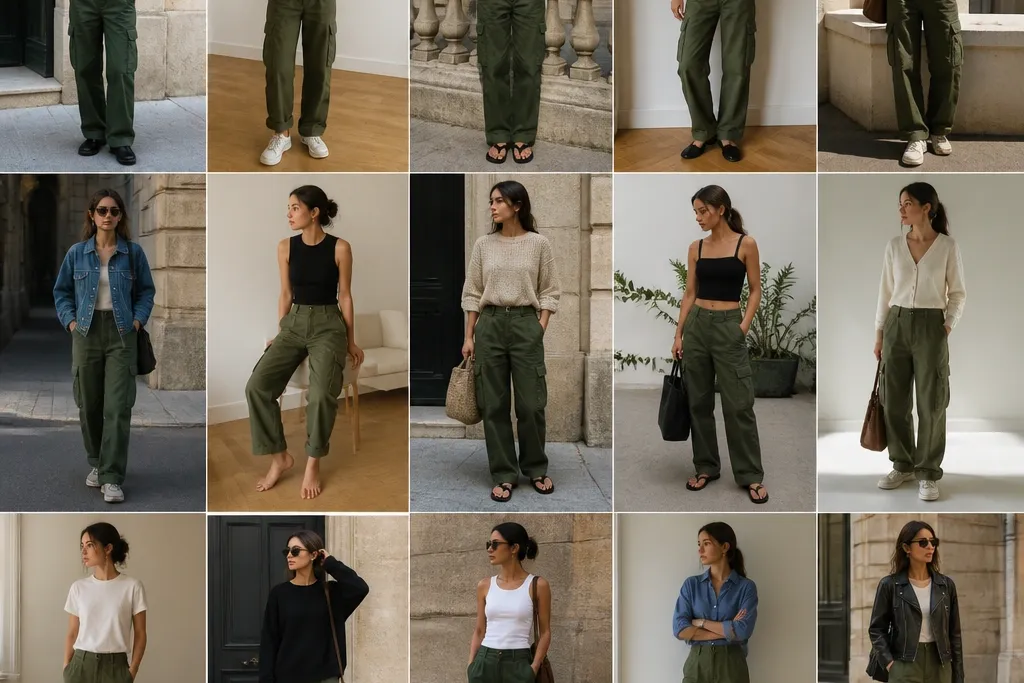 15 Dark Green Cargo Pants Outfit Ideas