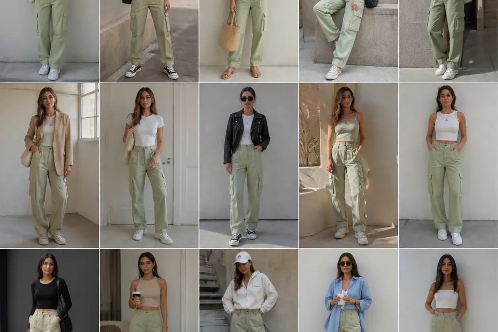 15 Light Green Cargo Pants Outfit Ideas