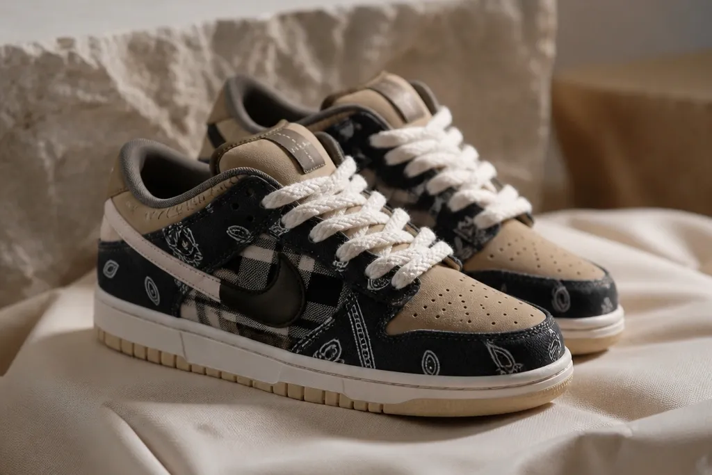 Luxury look travis scott bandana shoes