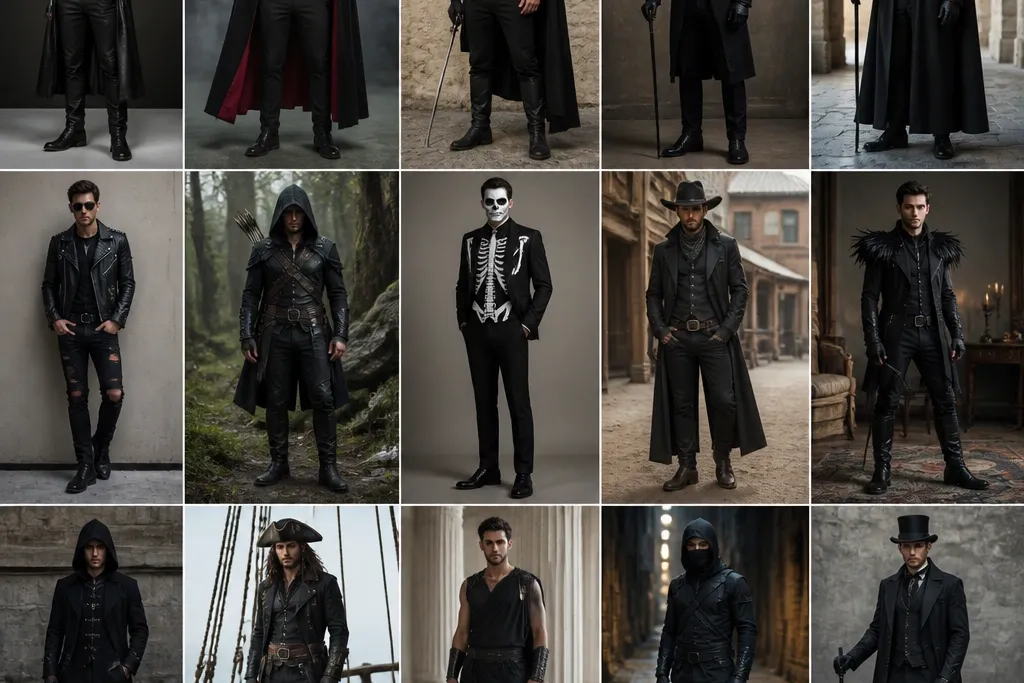 15 Men and Black Costume Ideas for Stylish Halloween Outfits