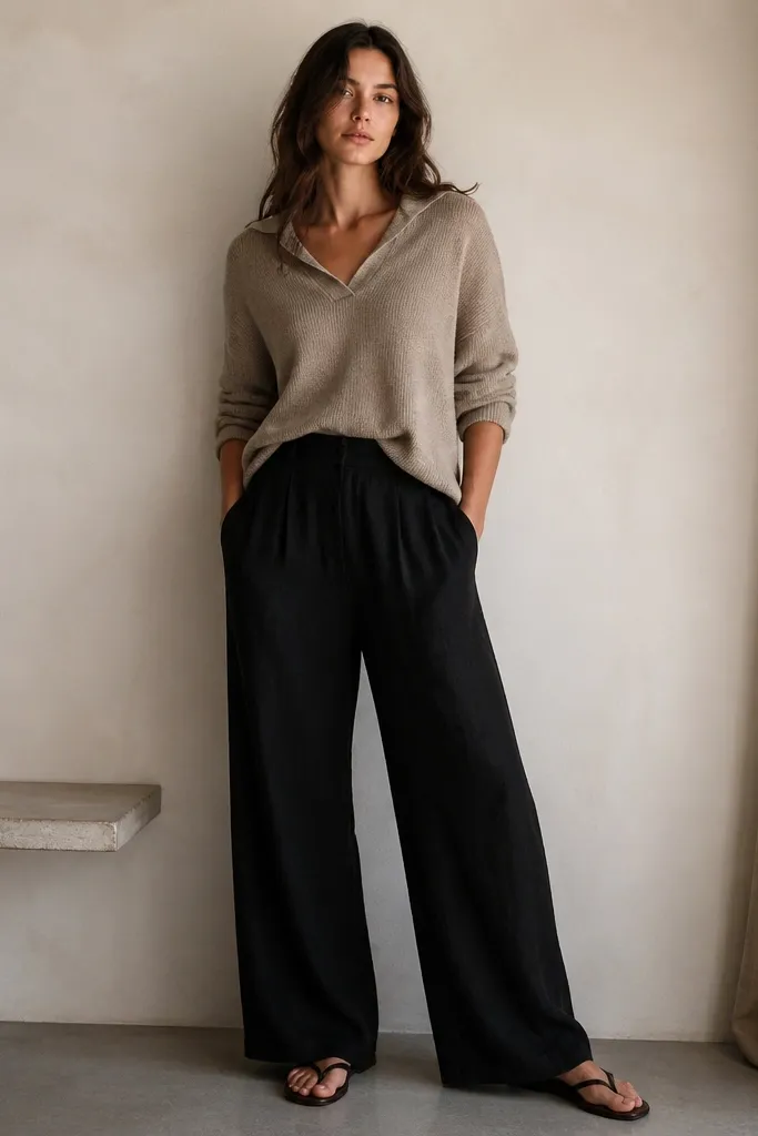 Common mistakes with black linen pants outfit fall