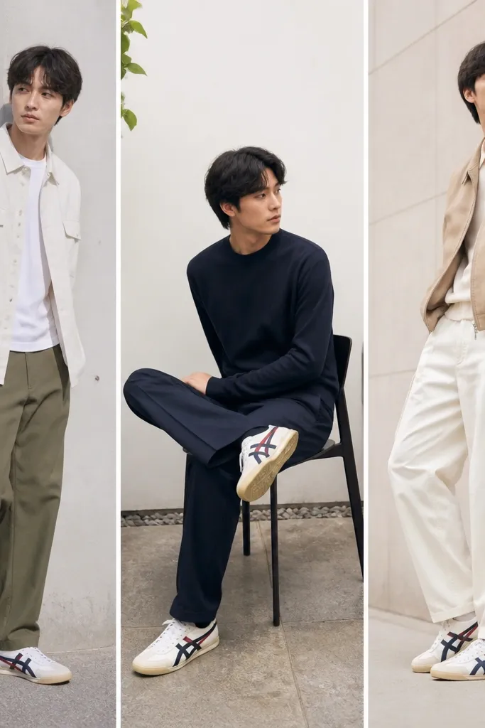 onitsuka tiger mens outfit modern casual looks