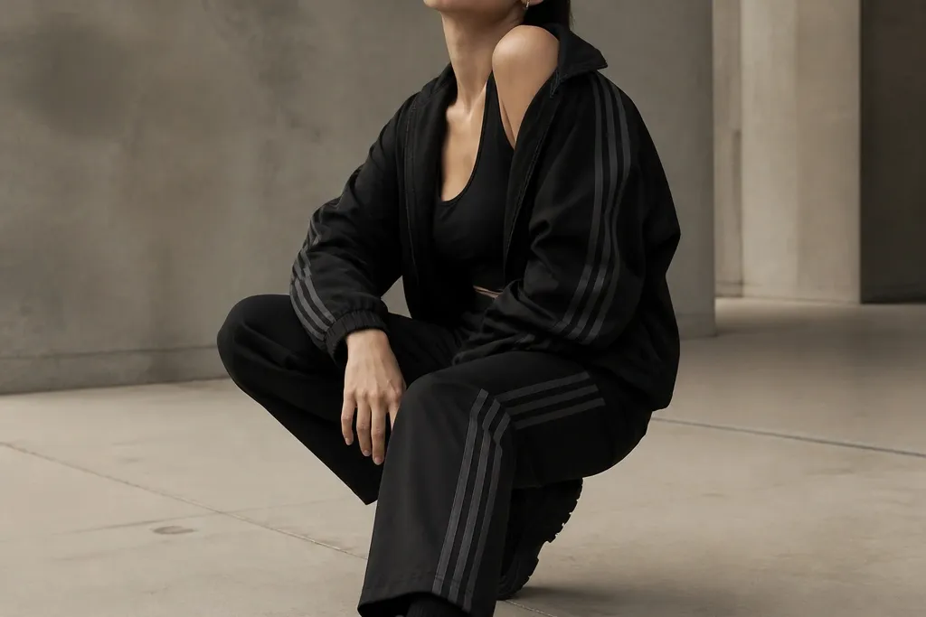 Edgy superstar black adidas outfit ideas