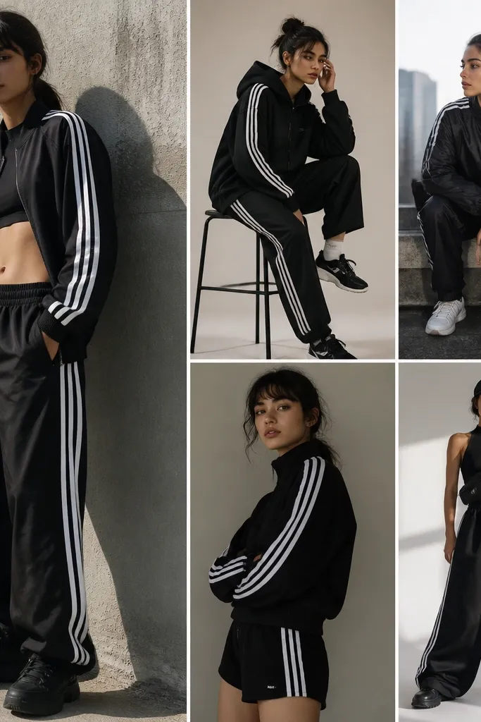 Edgy superstar black adidas outfit ideas