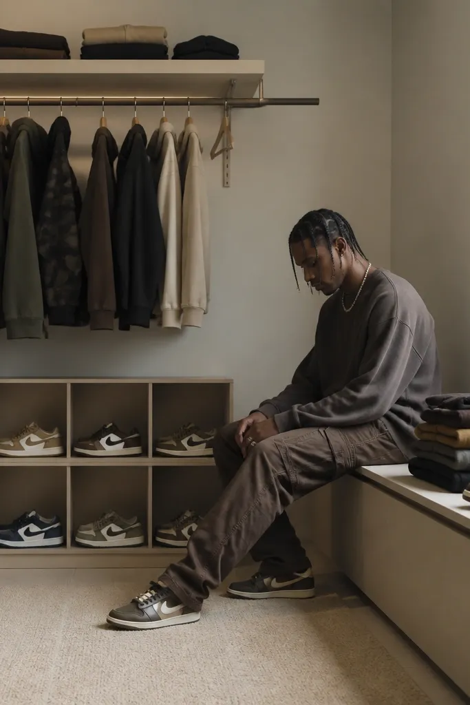 Travis scott shoes outfit ideas with storage