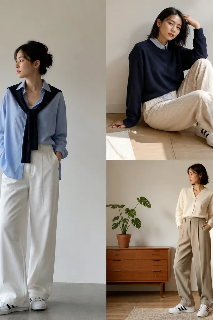 Small space white adidas superstar outfit ideas